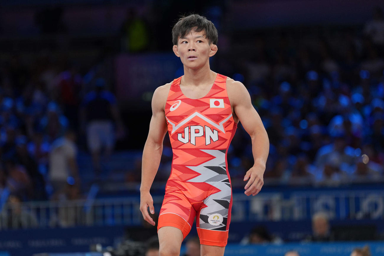 レスリング男子フリースタイル57キロ級の樋口黎（撮影パオロ・ヌッチ）