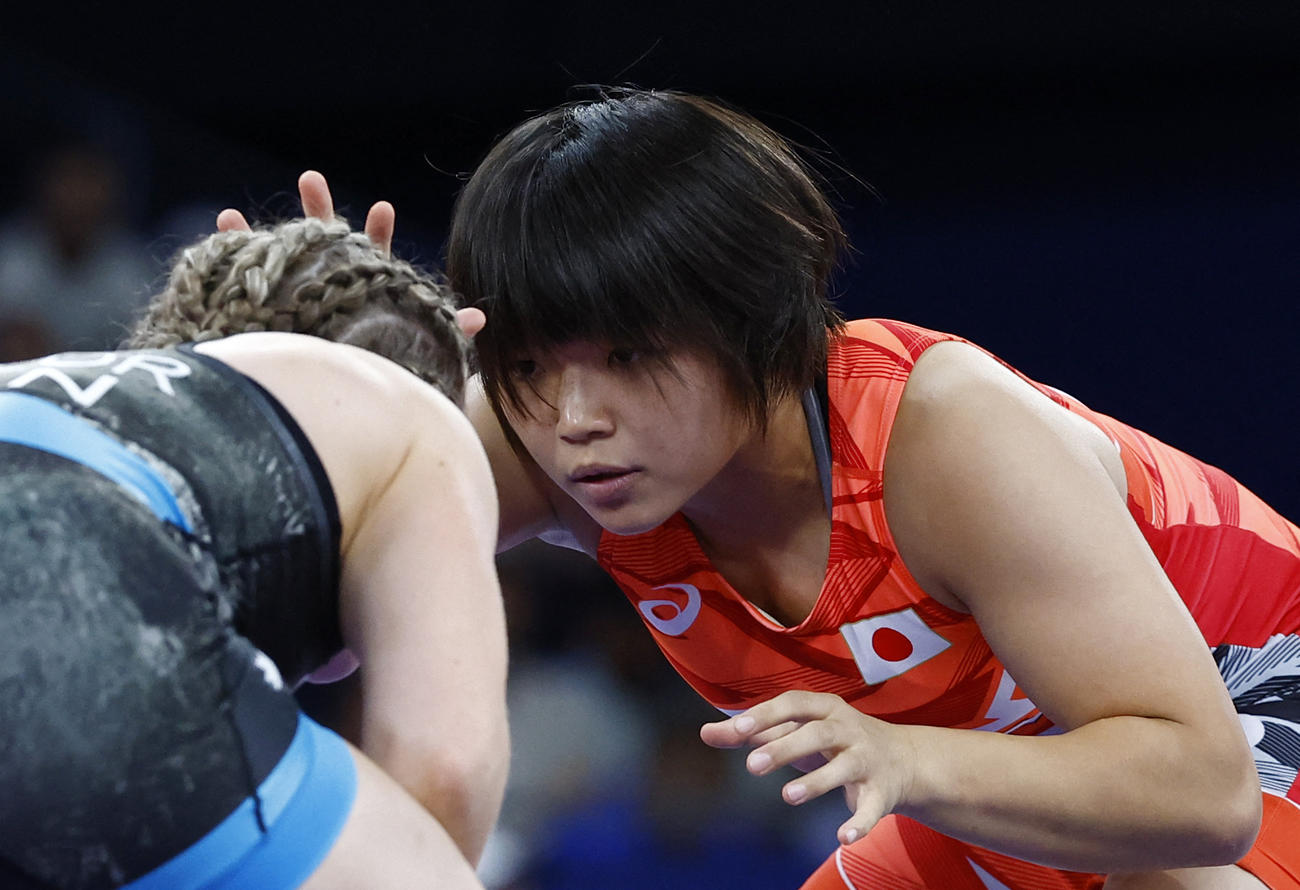 女子57キロ級　桜井つぐみ（ロイター）