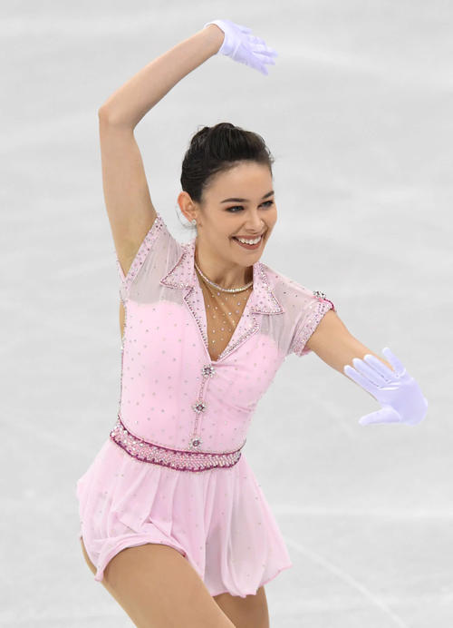 女子SPで演技するオーストラリア、カイラニ・クレイン(撮影・山崎安昭)