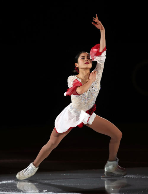 平昌五輪　フィギュアスケート・エキシビジョン　演技する宮原知子（撮影・ＰＮＰ）＝２０１８年２月25日