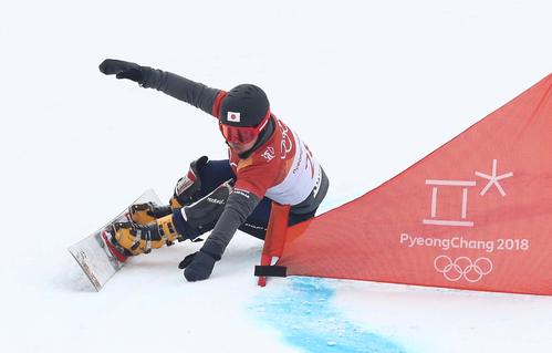 予選で敗退する斯波（撮影・黒川智章）