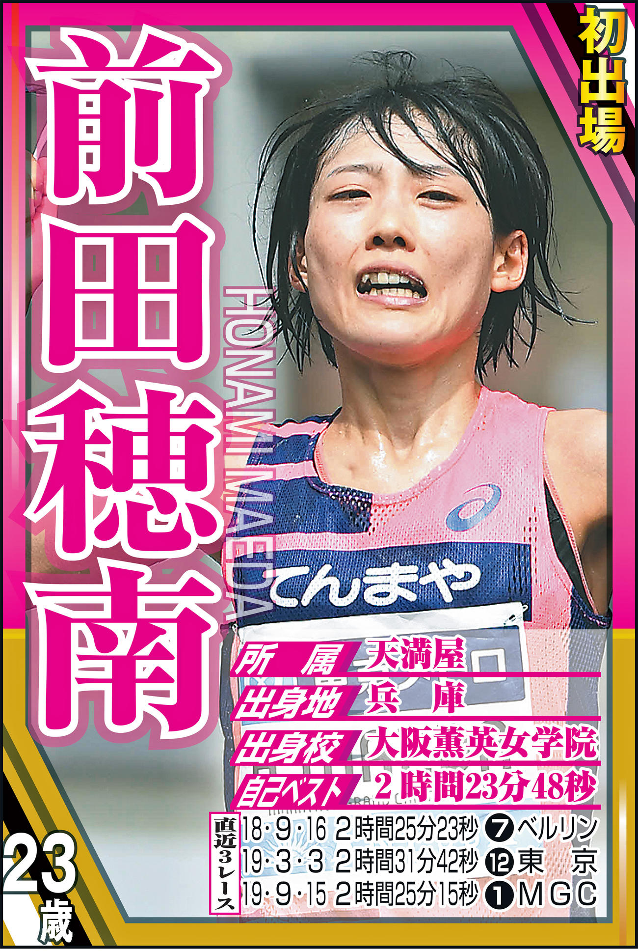 東京五輪マラソン代表・前田穂南