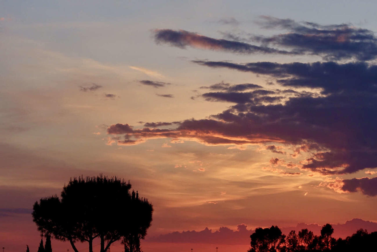 16年5月、陸上男子競歩の丸尾がローマで撮影した美しい夕暮れ
