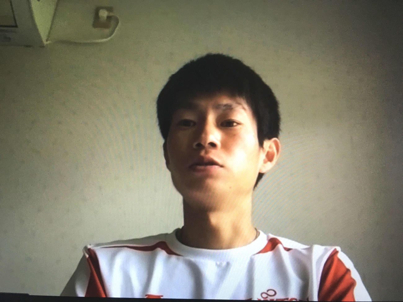 オンライン会見に応じた陸上男子マラソンの中村