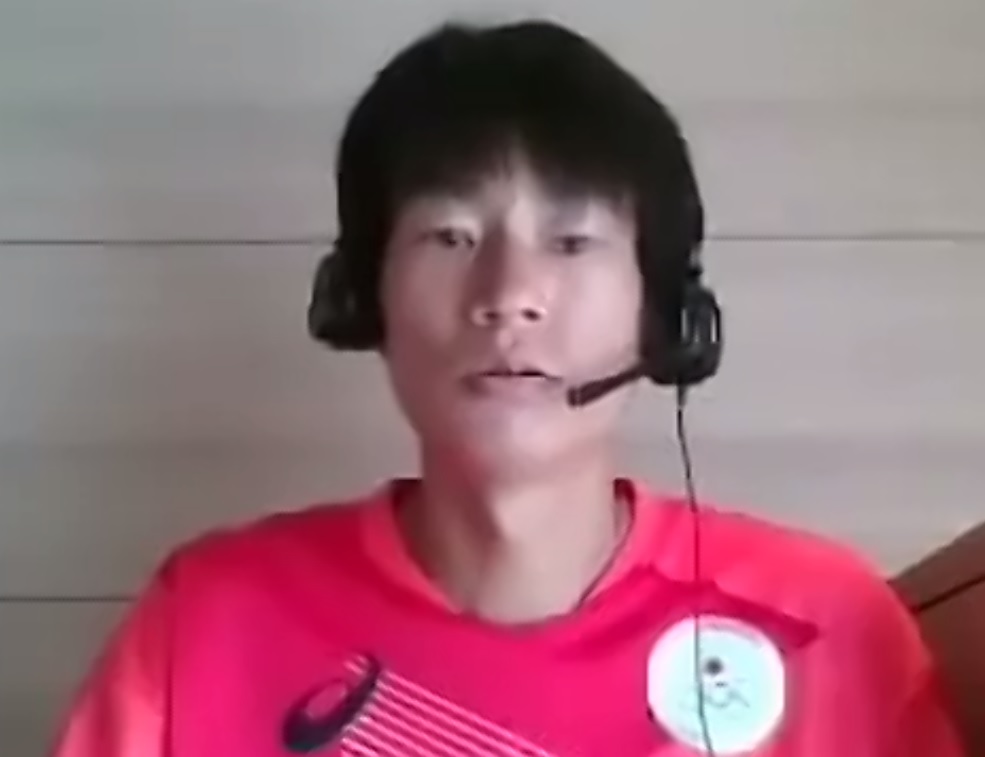 8日の男子マラソンに向けて思いを語った中村匠吾