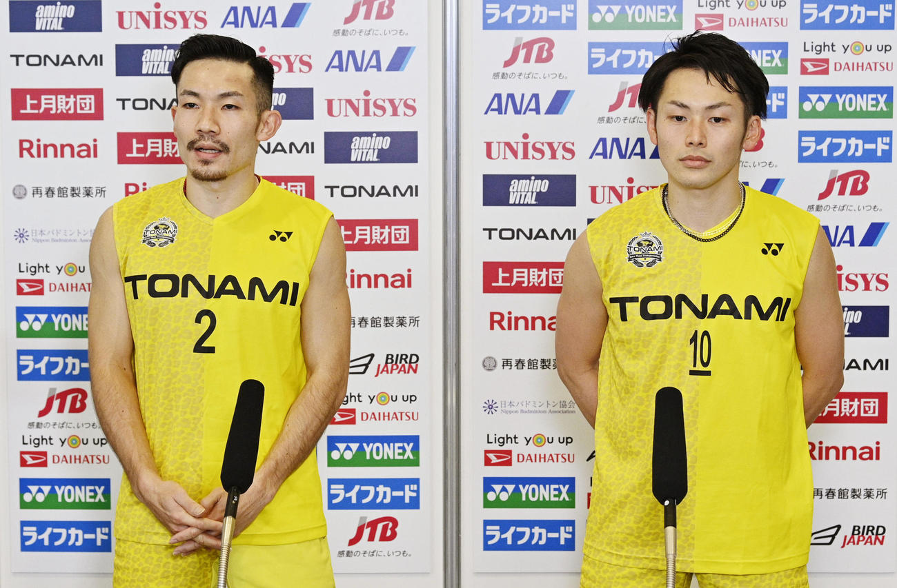 園田啓悟（左）、嘉村健士組（2020年12月26日撮影）