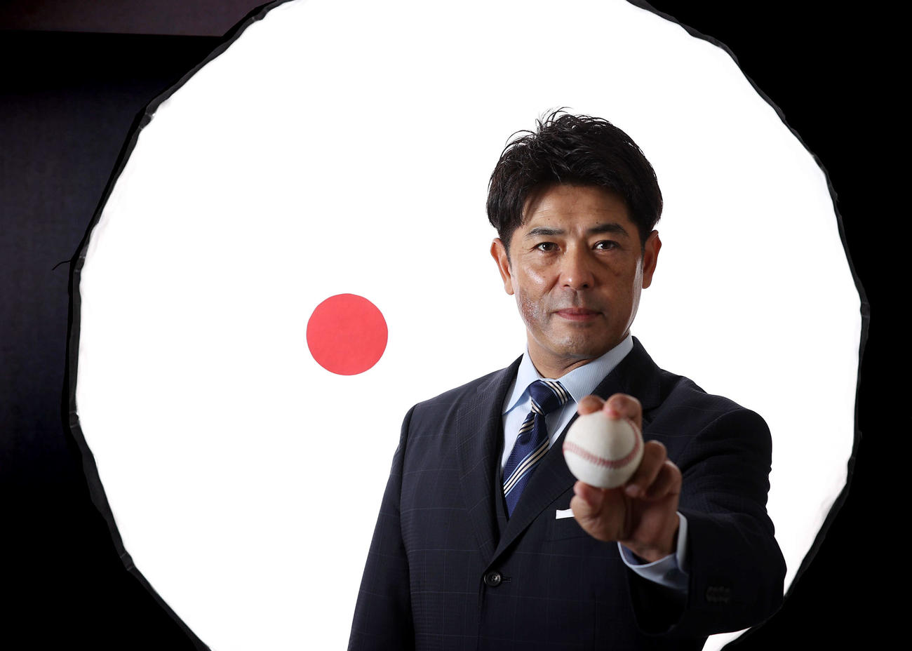 東京五輪への意気込みを新たにする侍ジャパンの稲葉監督（撮影・浅見桂子）