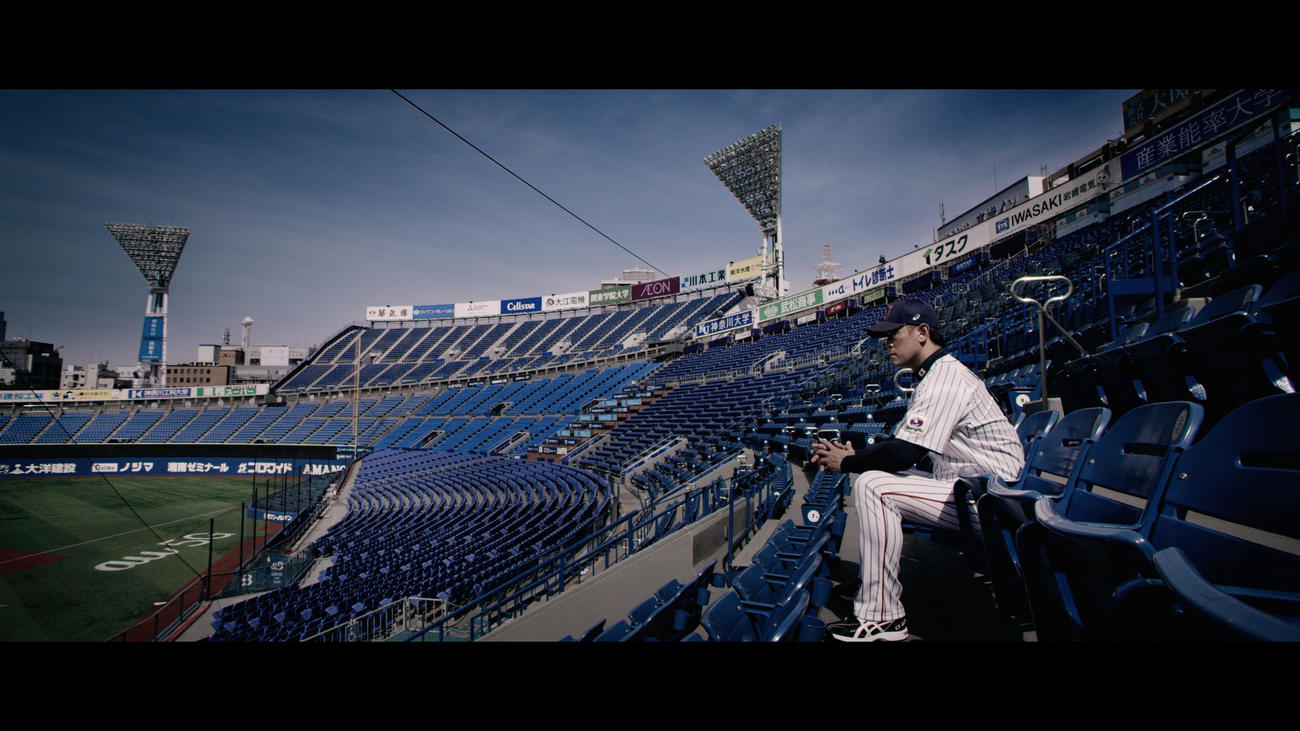 侍ジャパン稲葉監督は五輪決勝戦会場の横浜スタジアムでプロモーション映像を撮影