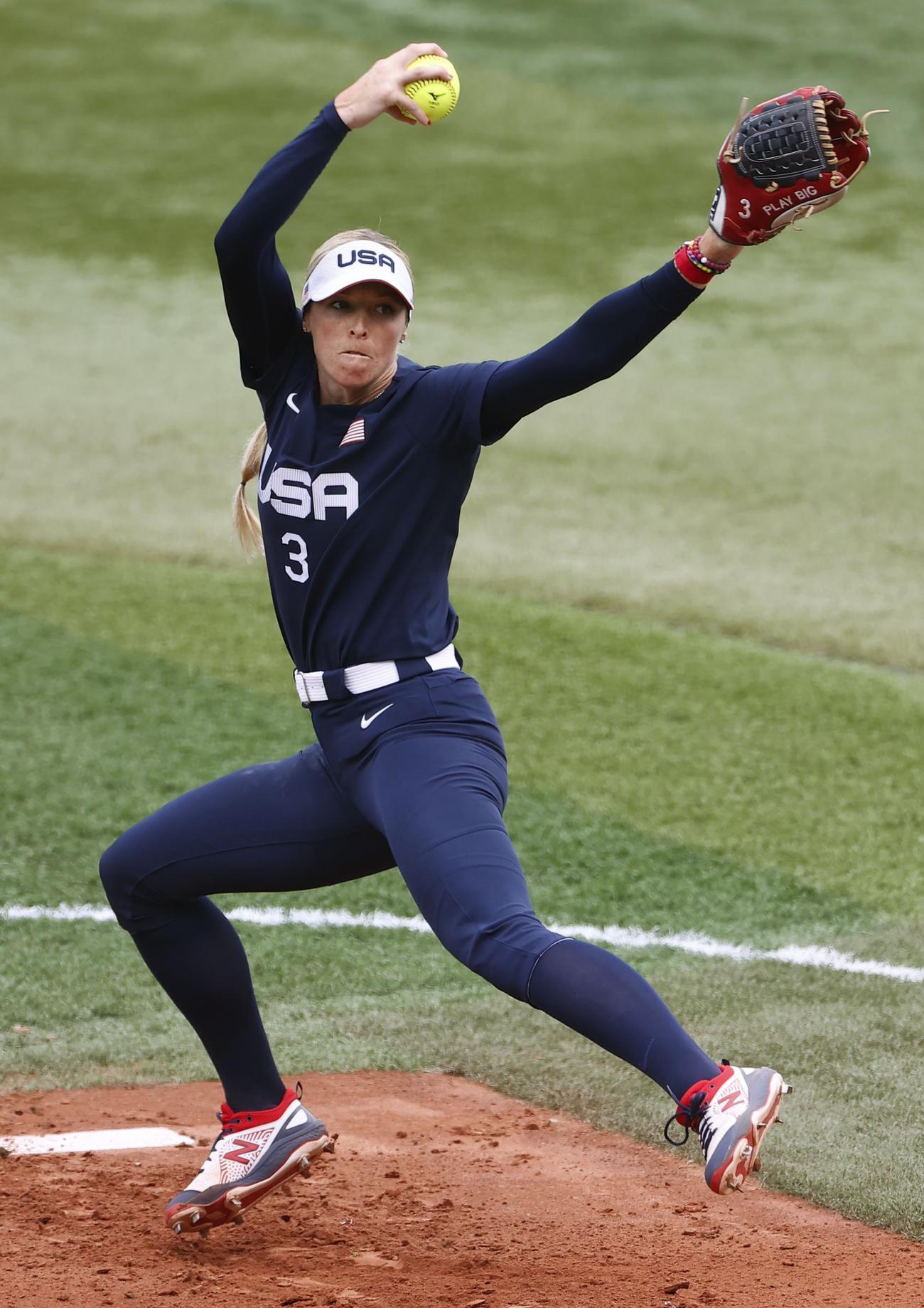 日本戦に先発した米国カルダ（共同）