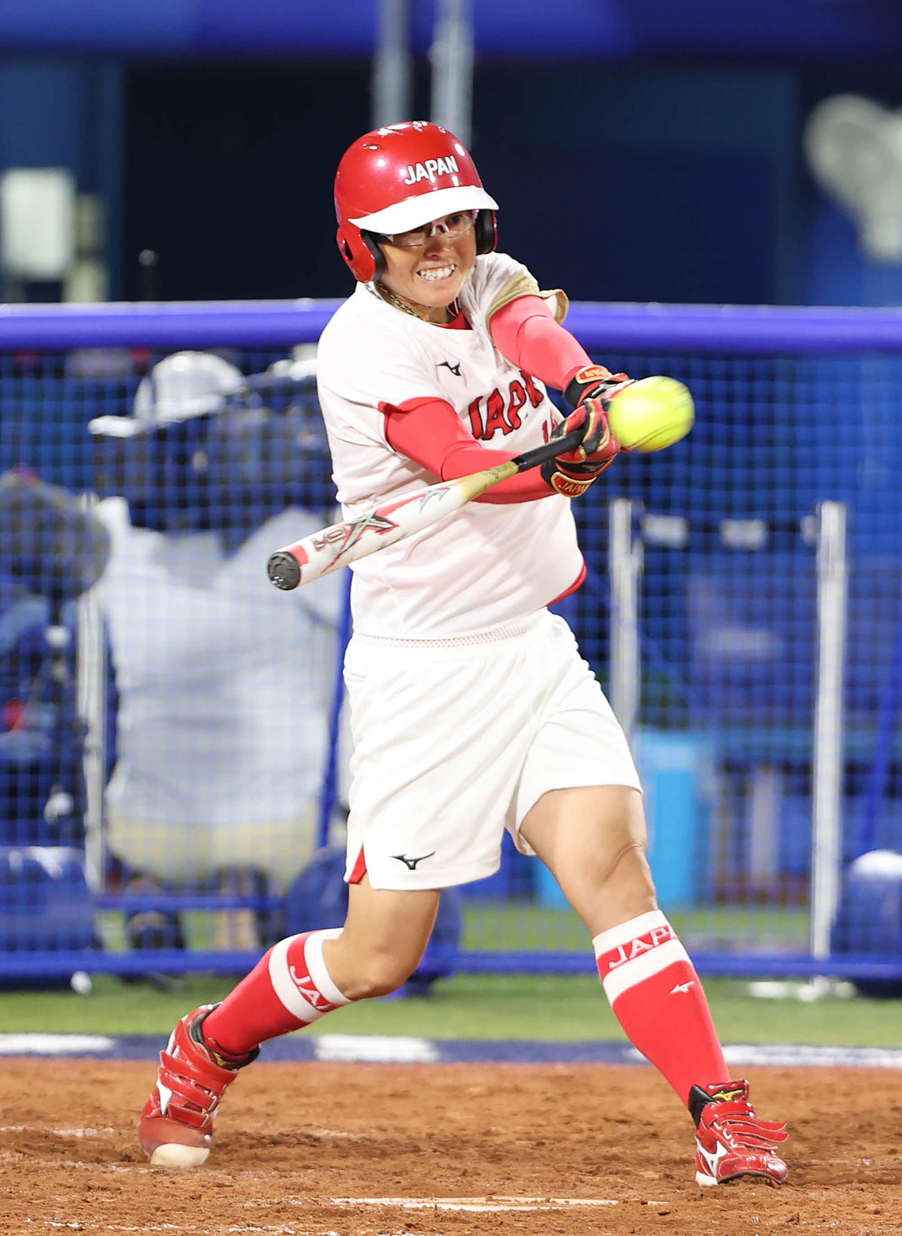 日本対米国　5回表日本2死二塁、右前適時打を放つ藤田（撮影・河野匠）