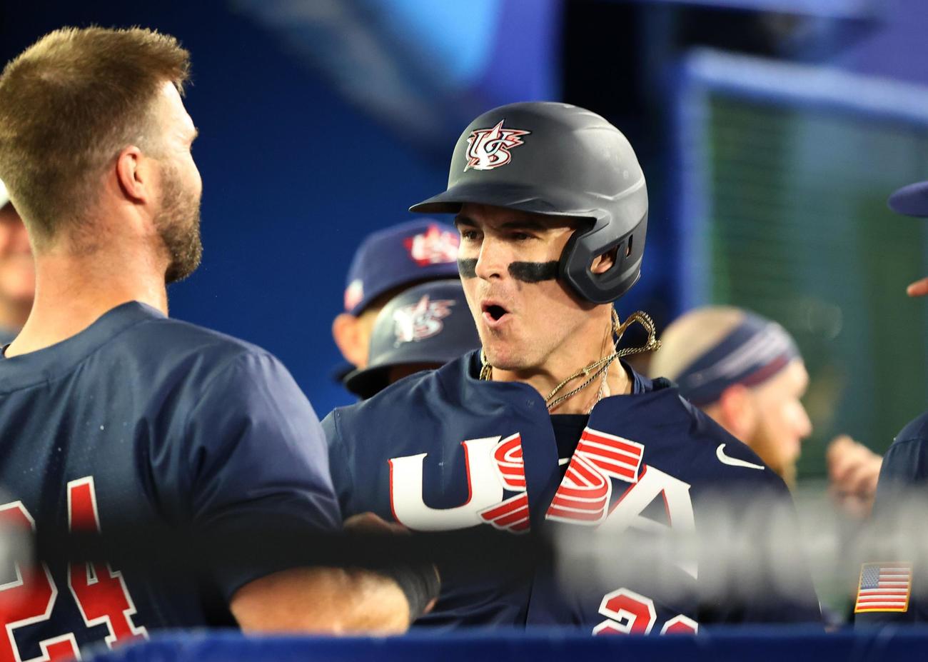 オースティンは3安打3打点の活躍で米国白星発進に貢献（ロイター）