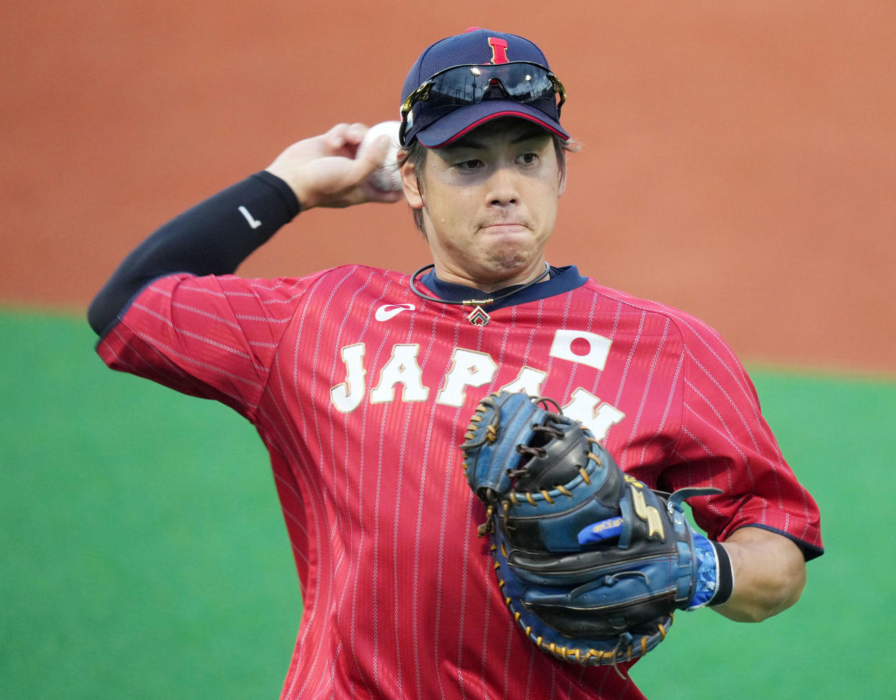 侍ジャパン梅野隆太郎（2021年8月6日）