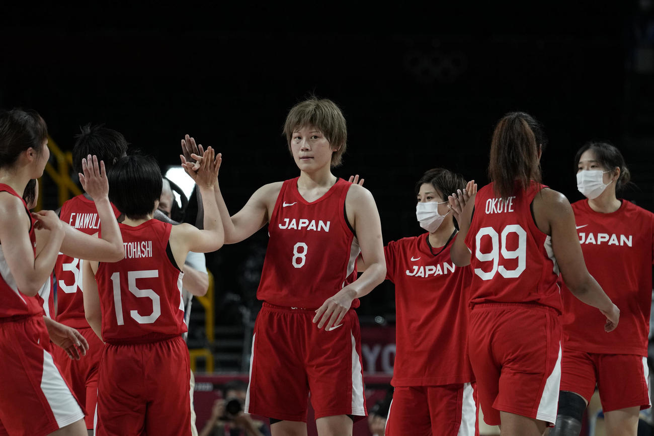 ナイジェリアに勝利したバスケ女子日本代表（AP）