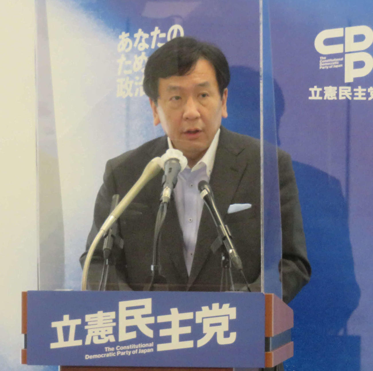 枝野幸男代表（2021年5月31日撮影）