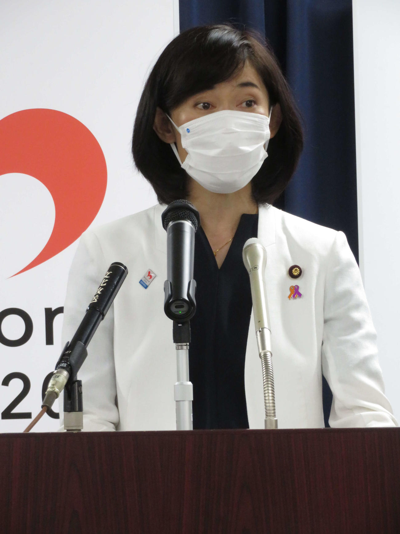 閣議後会見を行った丸川珠代五輪相（撮影・近藤由美子）