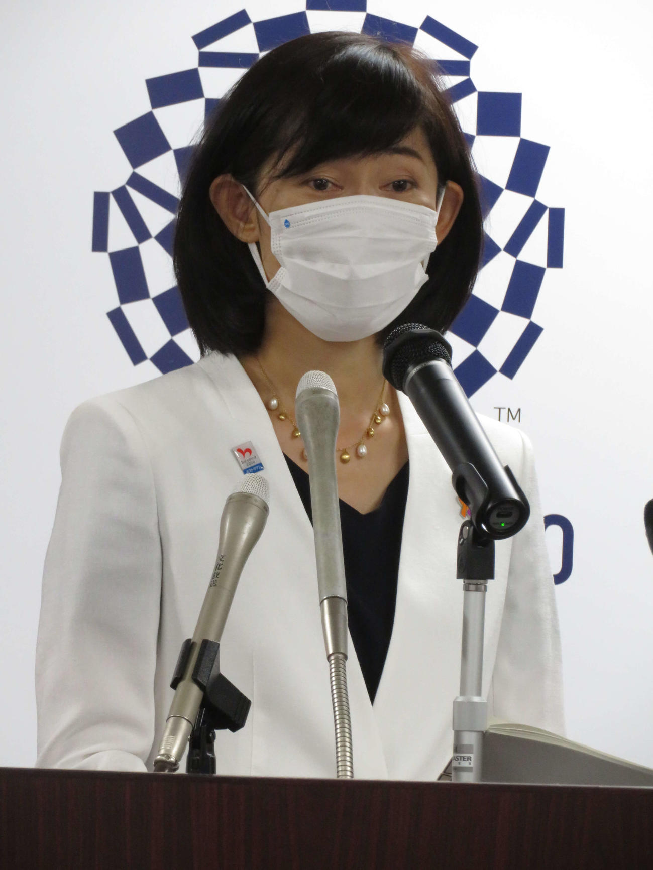 閣議後会見を行った丸川珠代五輪相（撮影・近藤由美子）