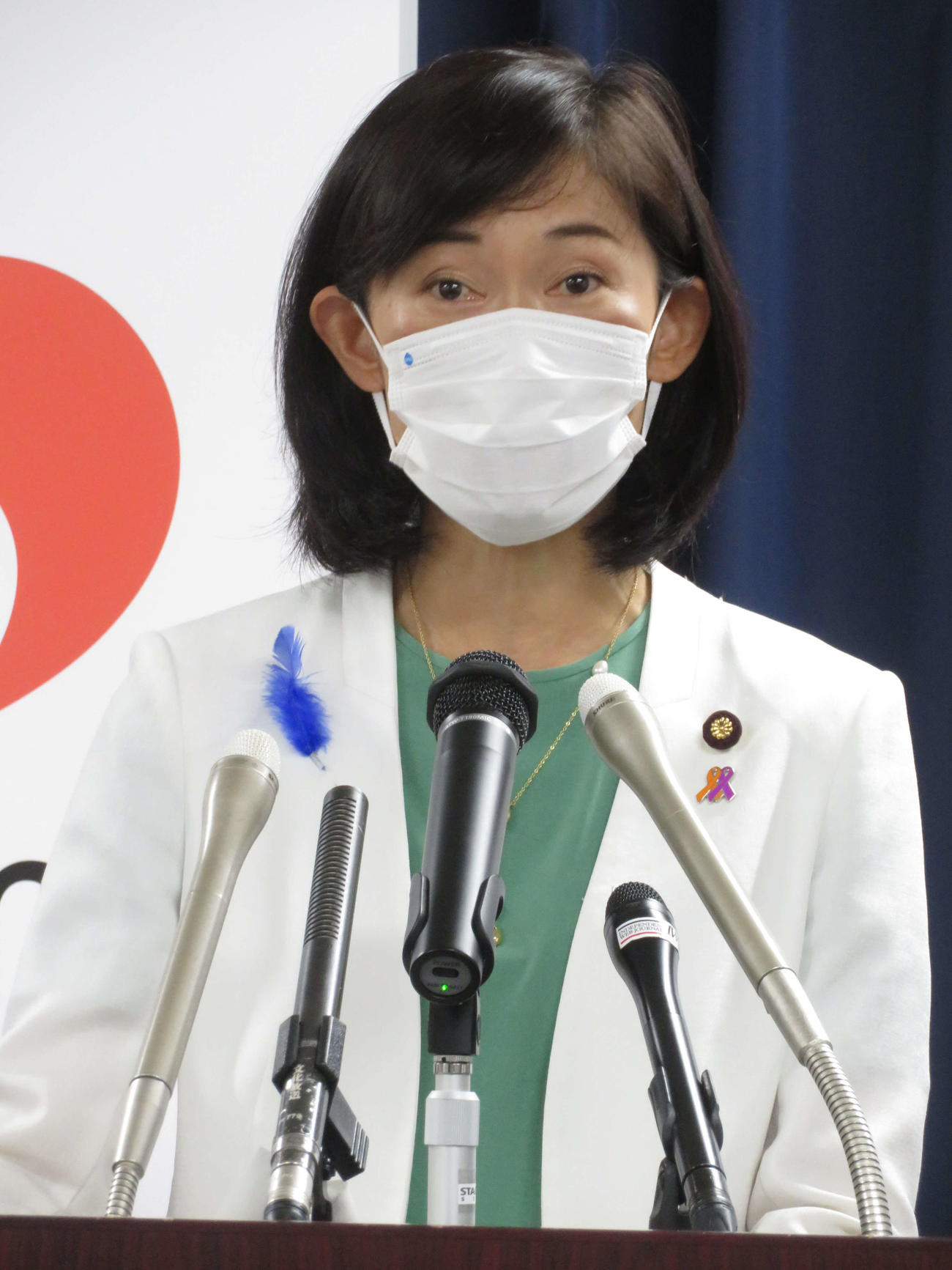 閣議後会見を行った丸川珠代五輪相（撮影・近藤由美子）
