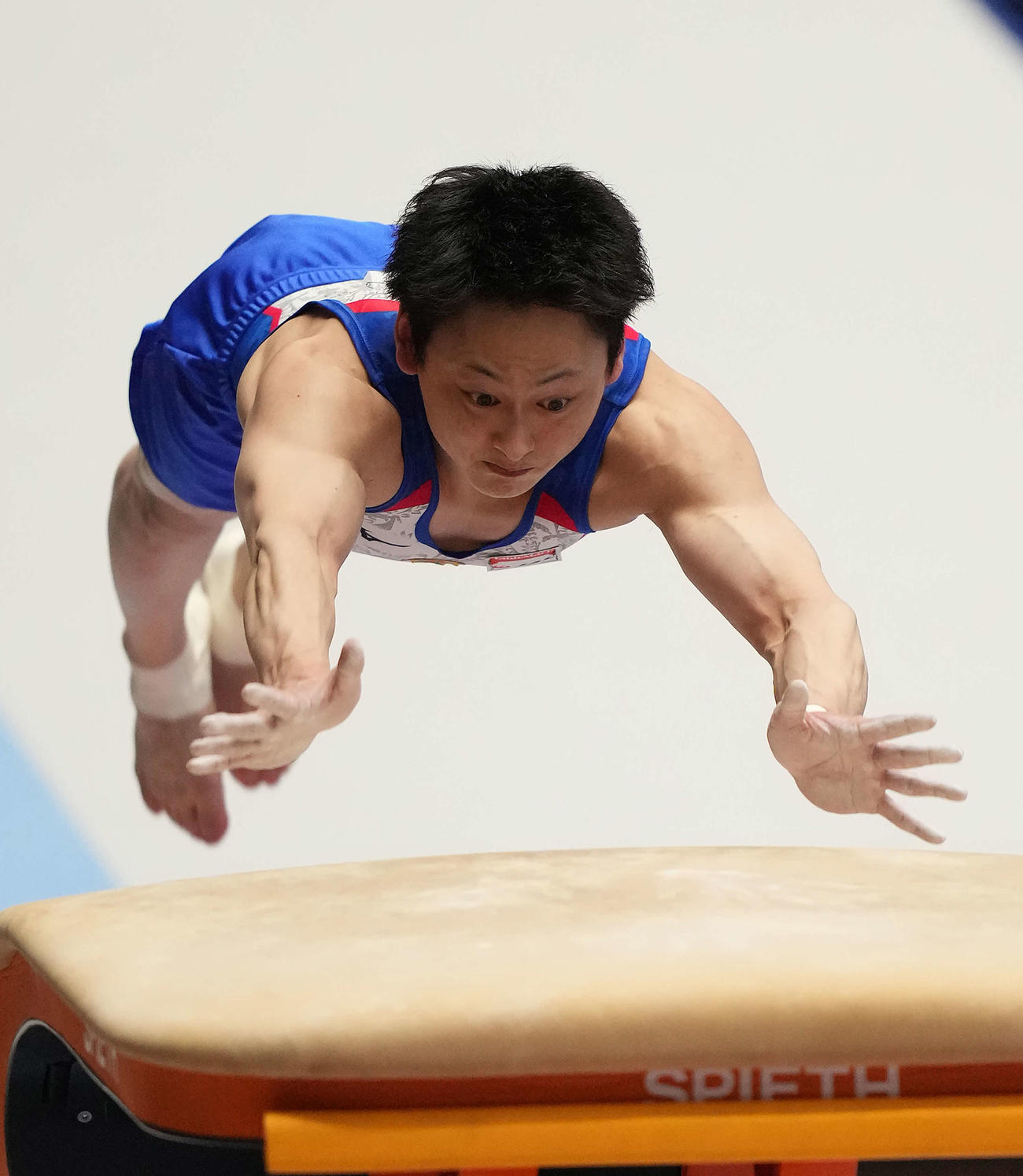 跳馬の決勝に臨んだ米倉（撮影・河野匠）