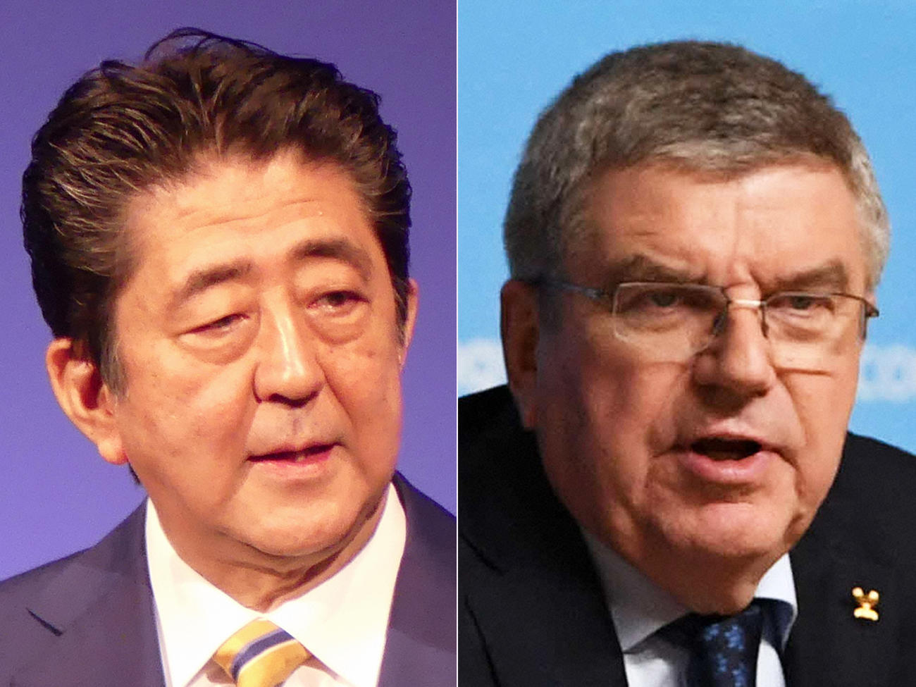 安倍首相とバッハ会長