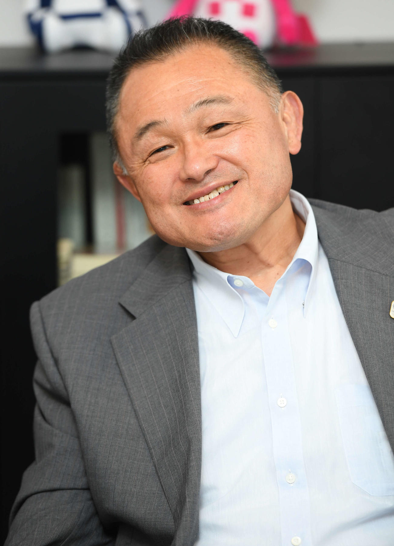 東京五輪へ思いを語ったJOC山下会長（撮影・鈴木みどり）