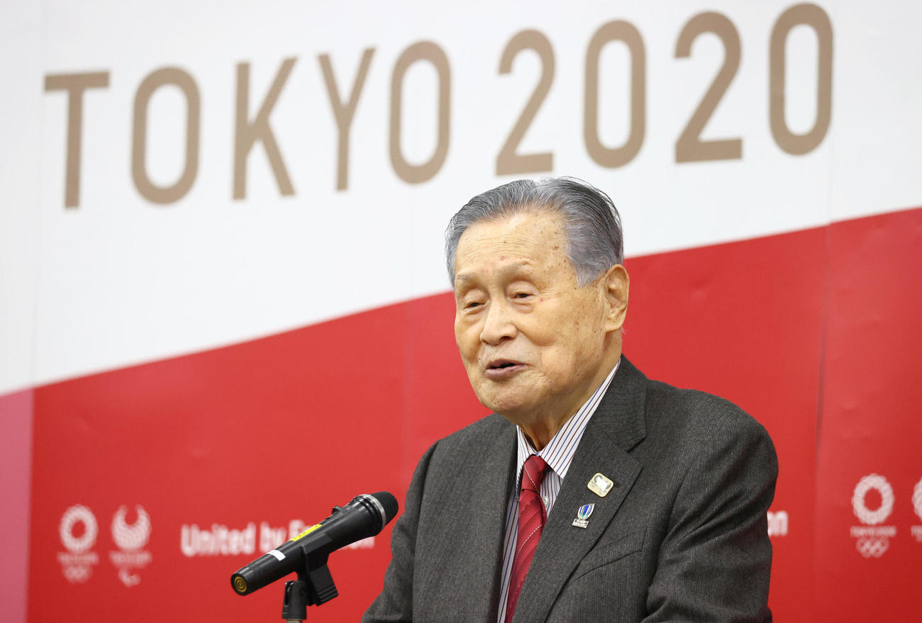森喜朗会長（2021年1月12日撮影）