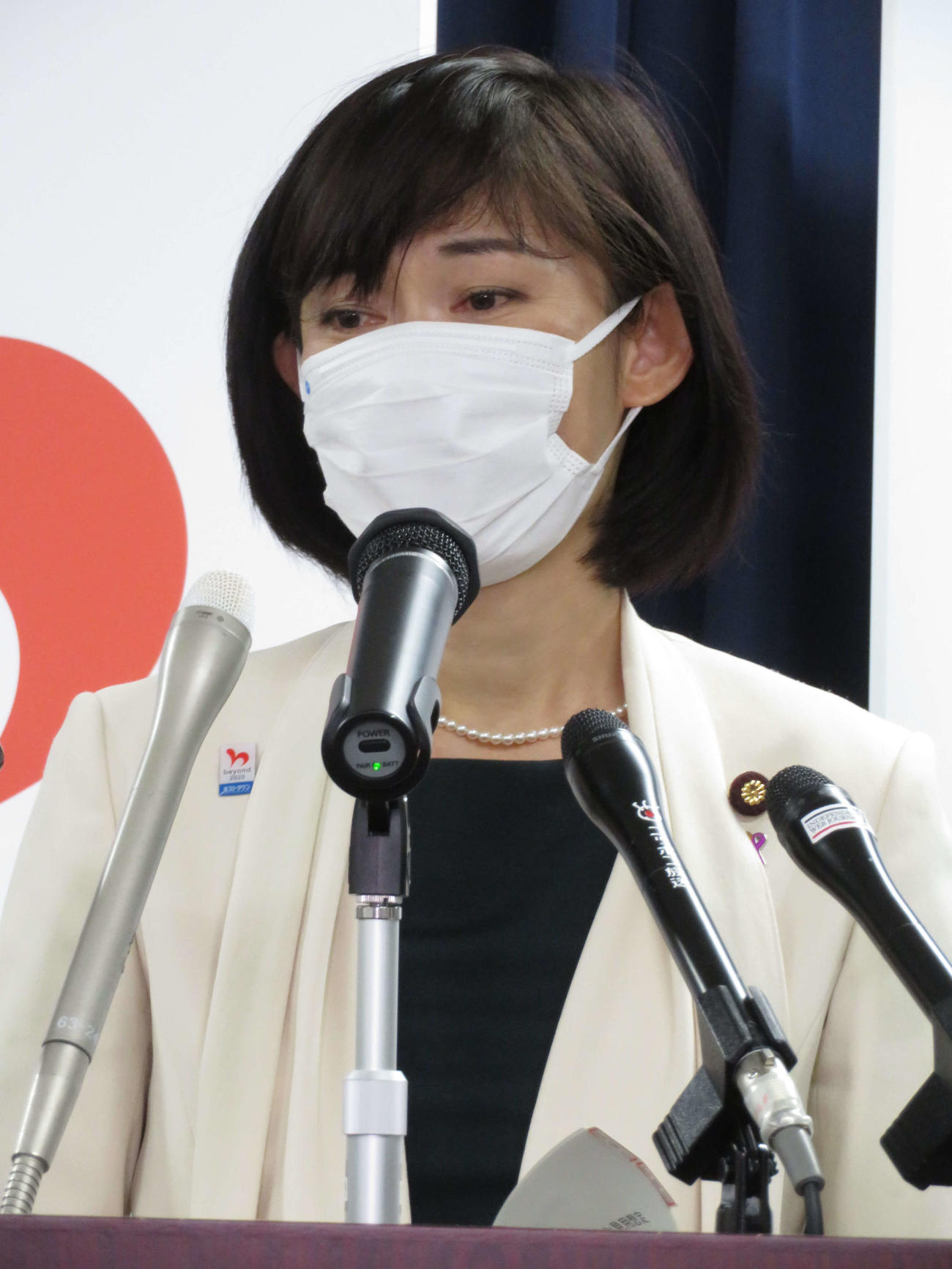 閣議後会見を行った丸川珠代五輪相（撮影・近藤由美子）