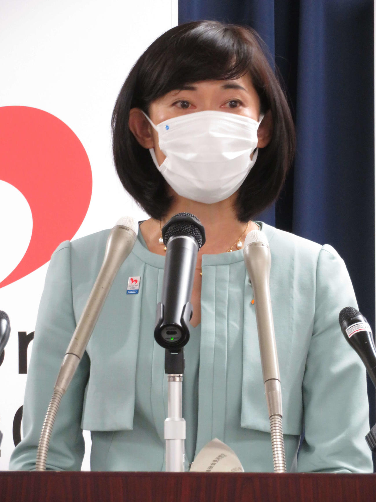 閣議後会見を行った丸川珠代五輪相（撮影・近藤由美子）