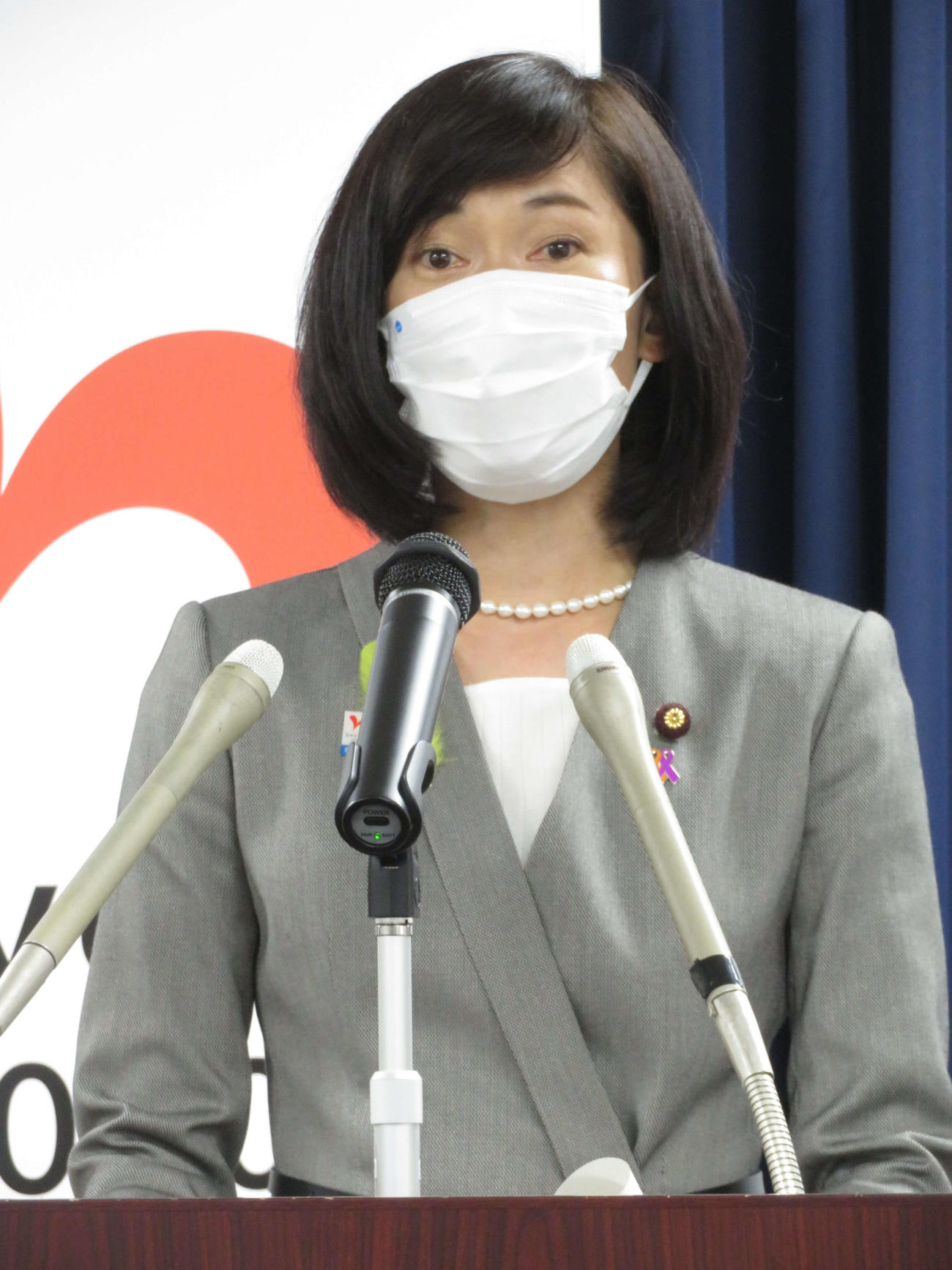 閣議後会見を行った丸川珠代五輪相（撮影・近藤由美子）
