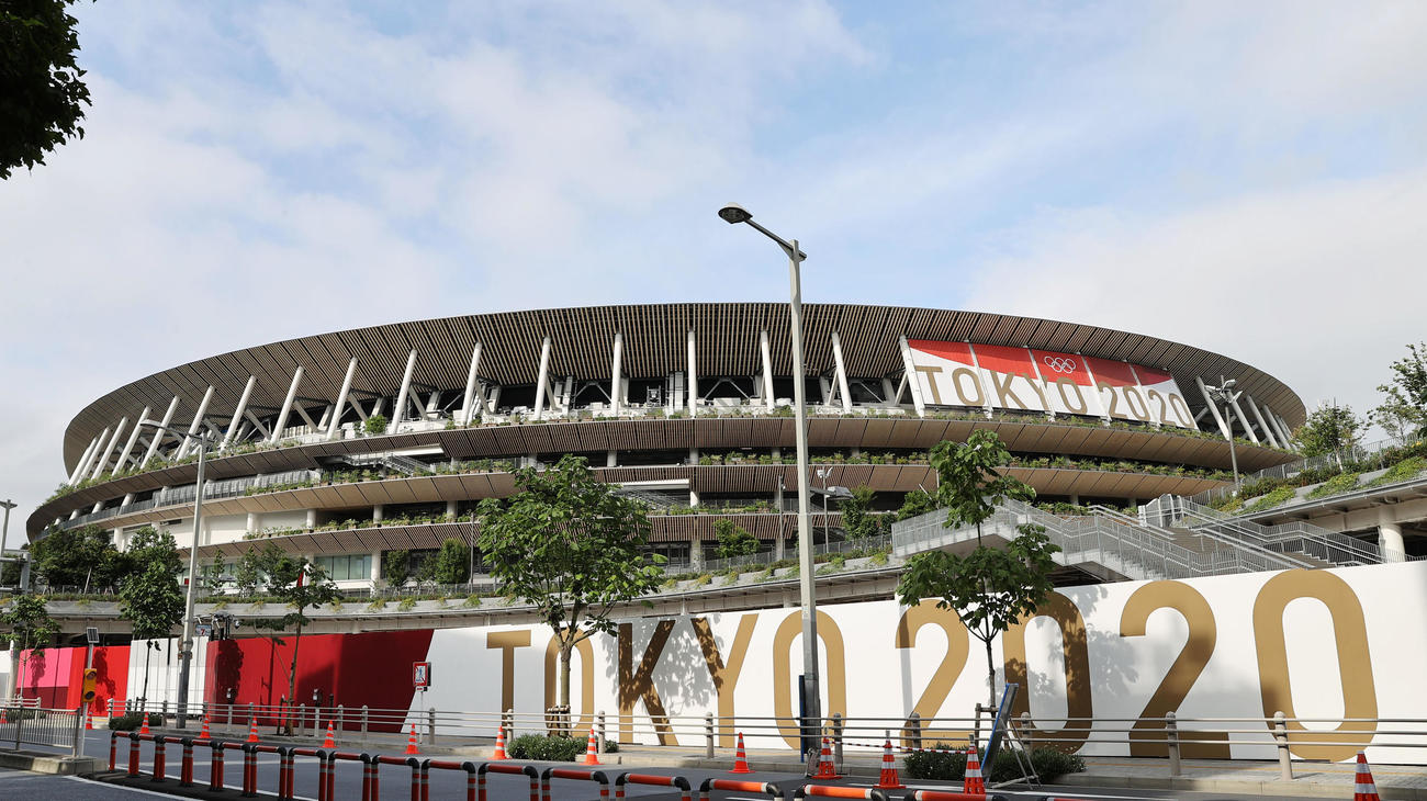 新国立競技場（2021年7月3日撮影）