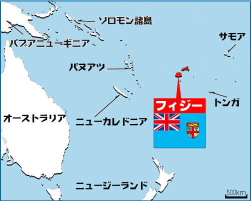 フィジー地図