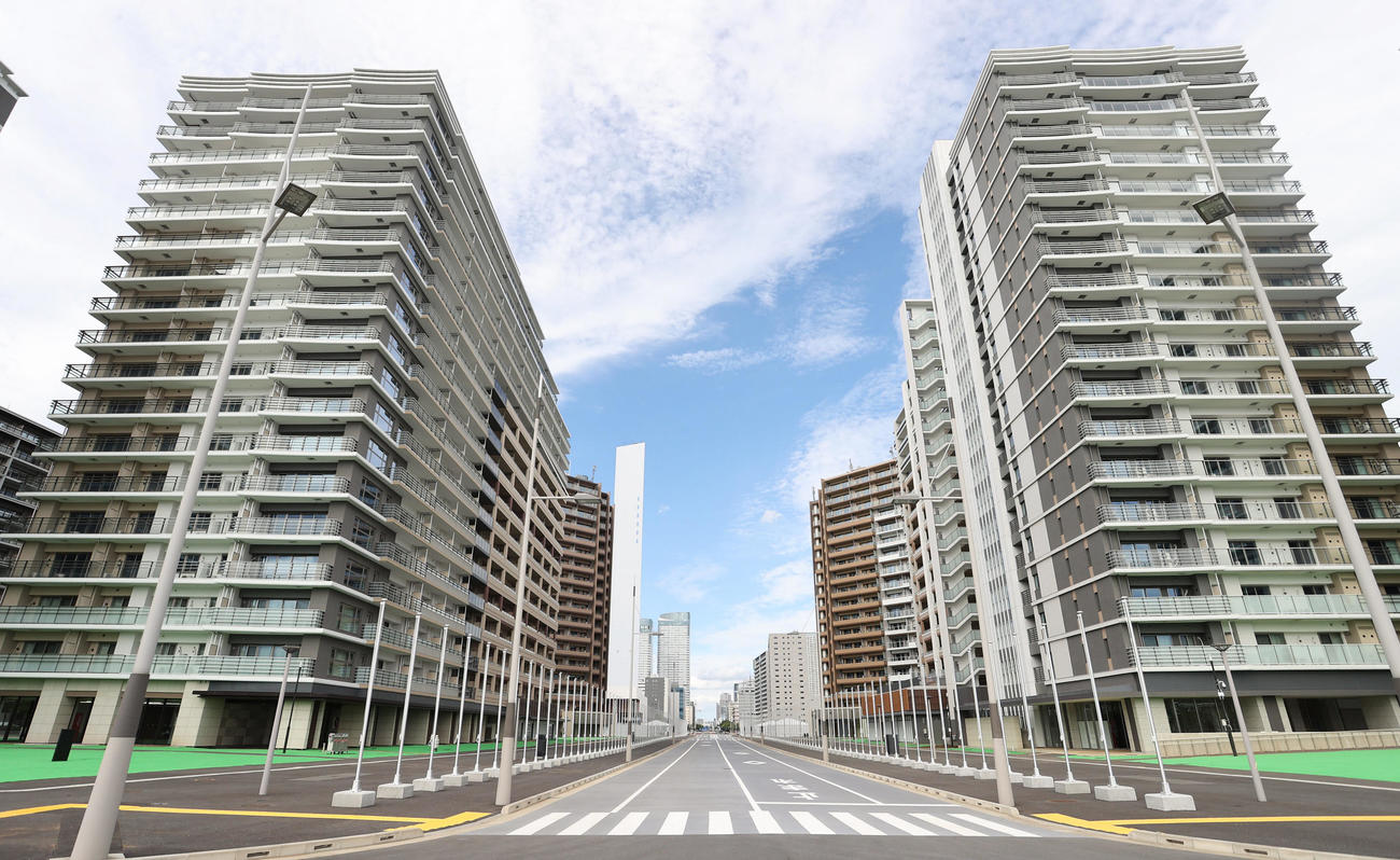 選手村の宿泊棟（2021年6月20日撮影）