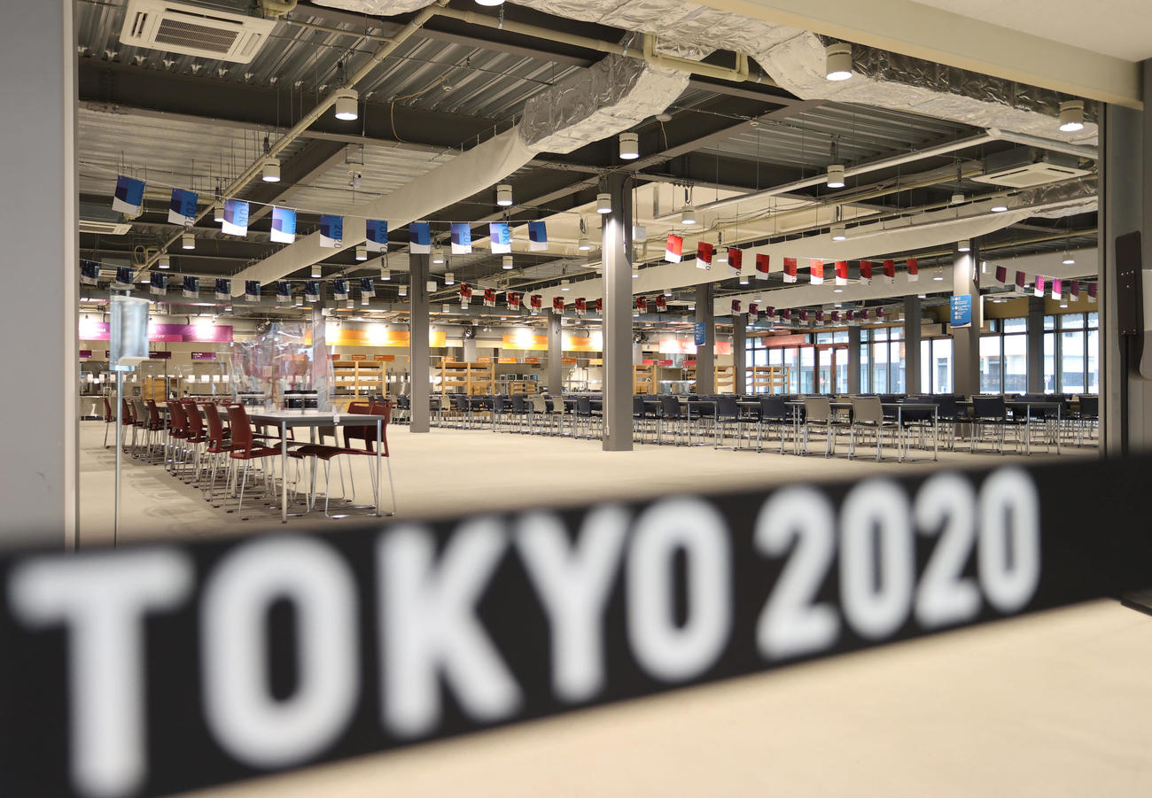 選手村のメインダイニングホール（2021年6月20日撮影）