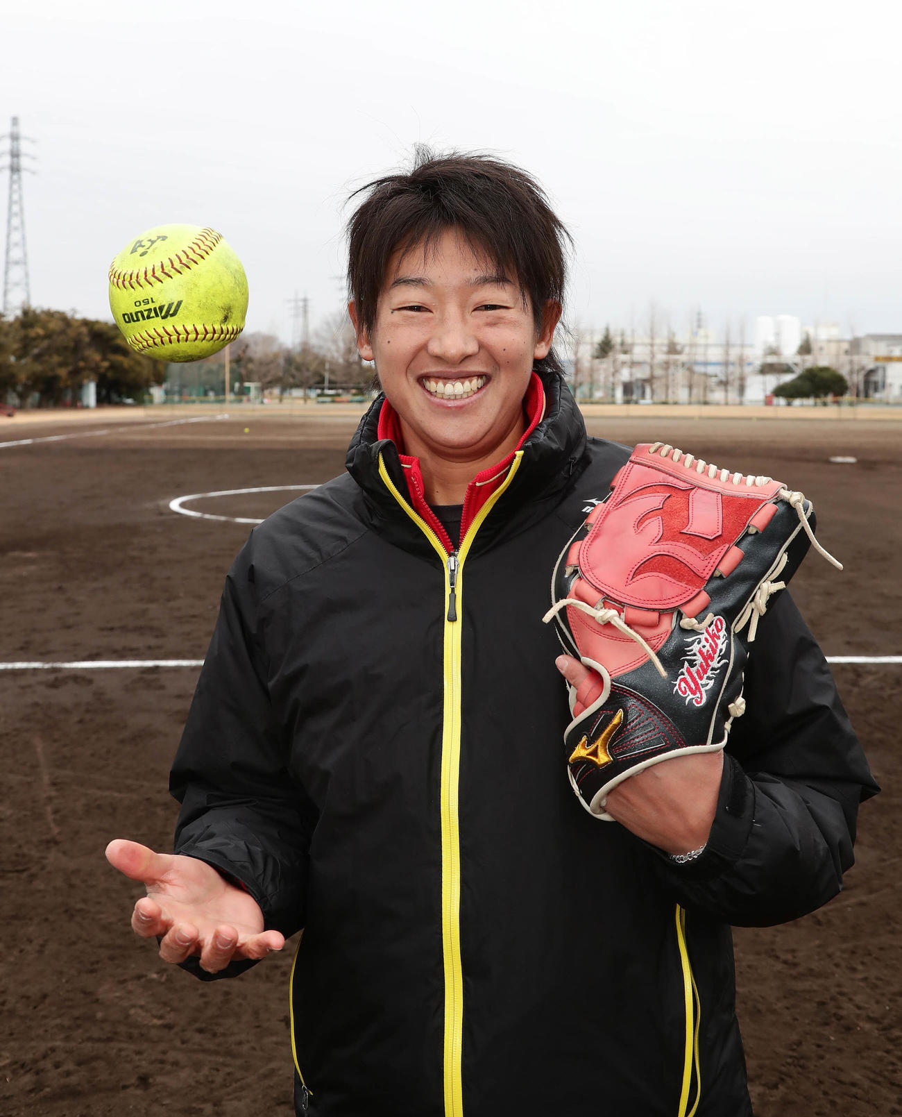 東京五輪のソフトボール初戦が自身の38歳の誕生日。「運命ですね」と、上野由岐子は言った（2019年2月9日撮影）