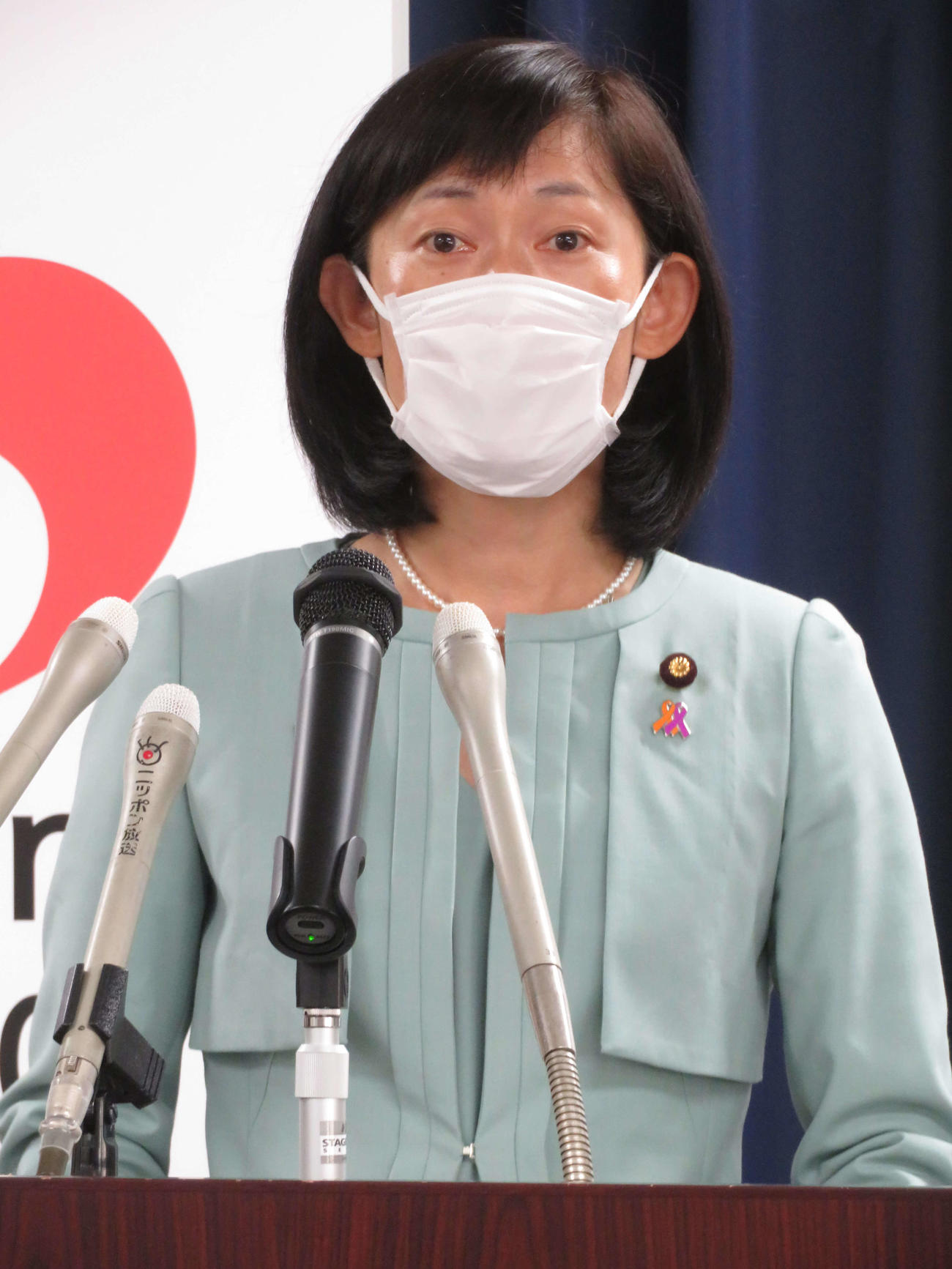 閣議後会見を行った丸川珠代五輪相（撮影・近藤由美子）