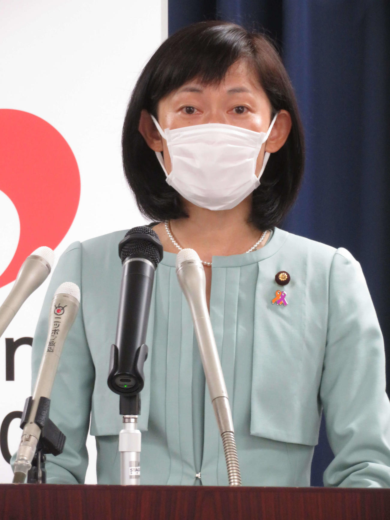 閣議後会見を行った丸川珠代五輪相（撮影・近藤由美子）