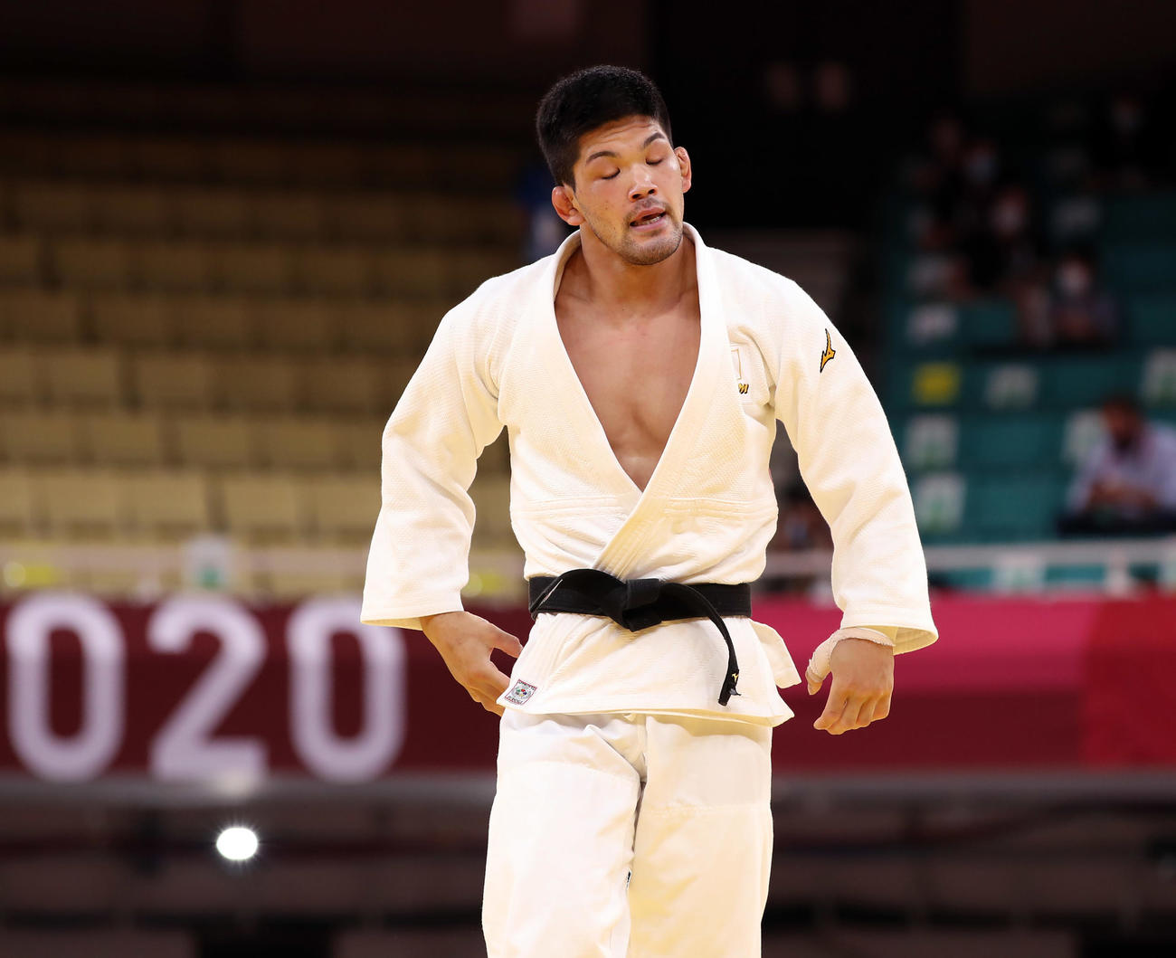 大野はイゴール・ワントケに敗れ浮かない表情を見せる（撮影・パオロ　ヌッチ）