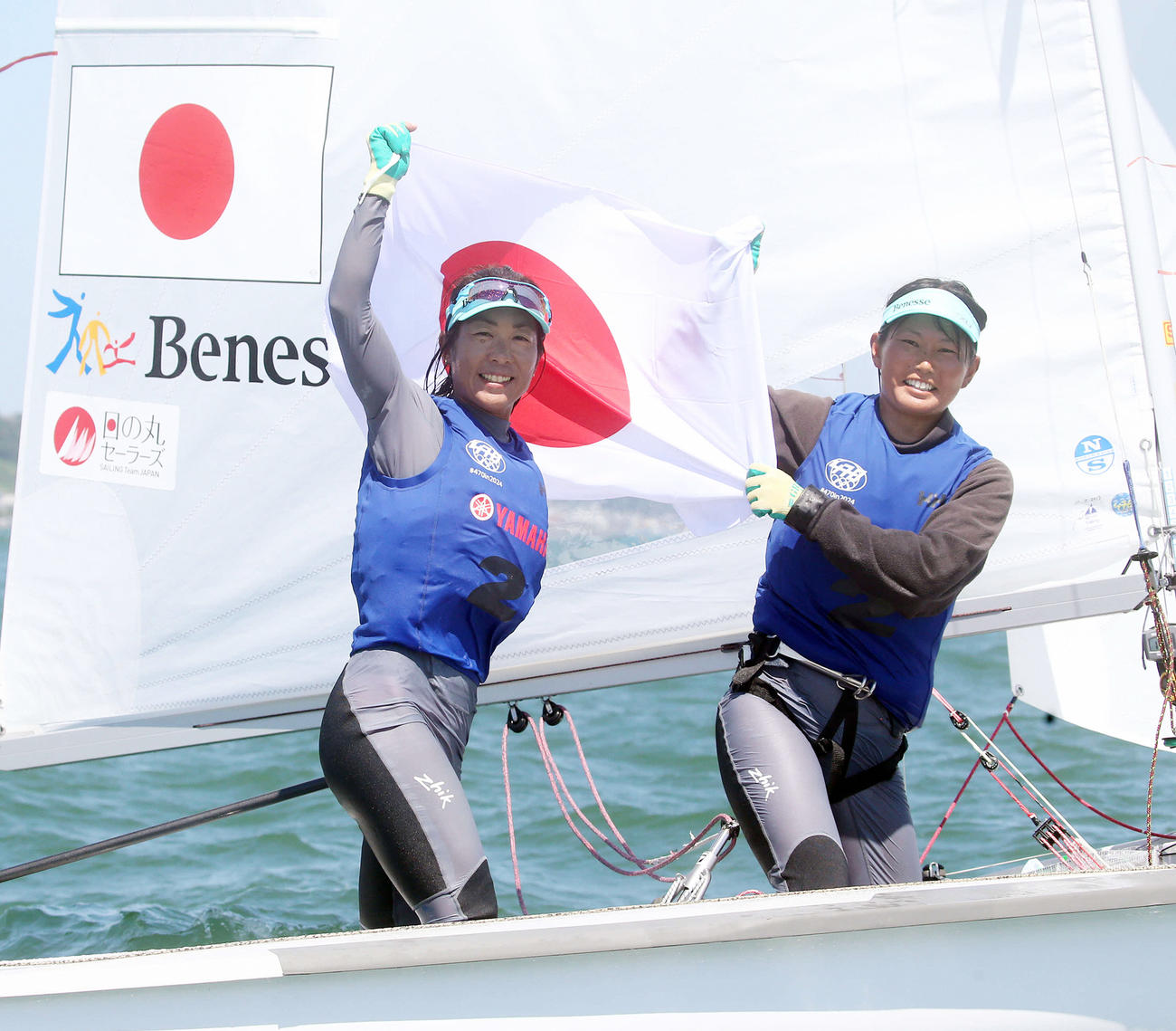 吉田愛（左）と吉岡美帆（2019年8月9日撮影）