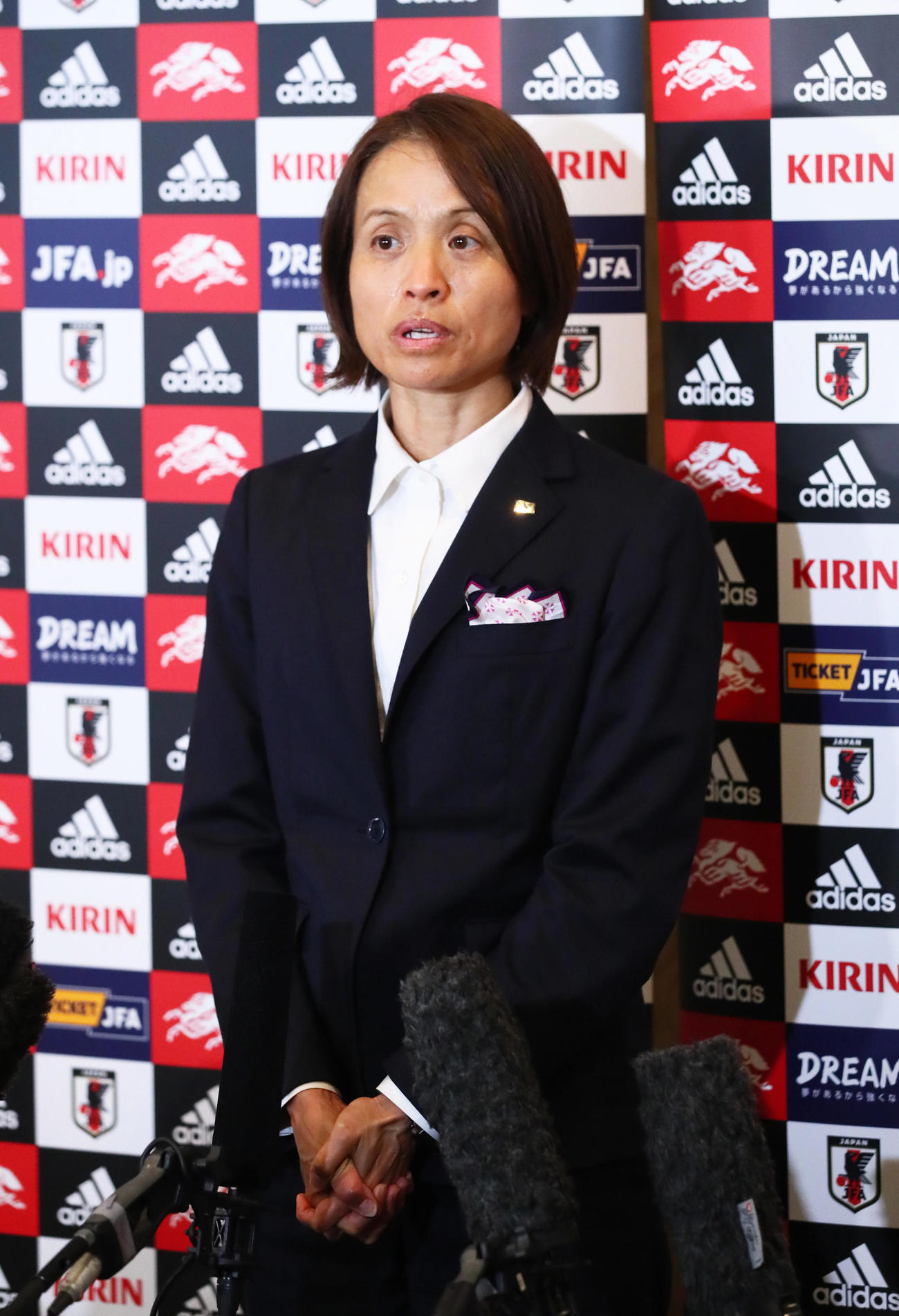 なでしこジャパン高倉監督＝2019年6月27日
