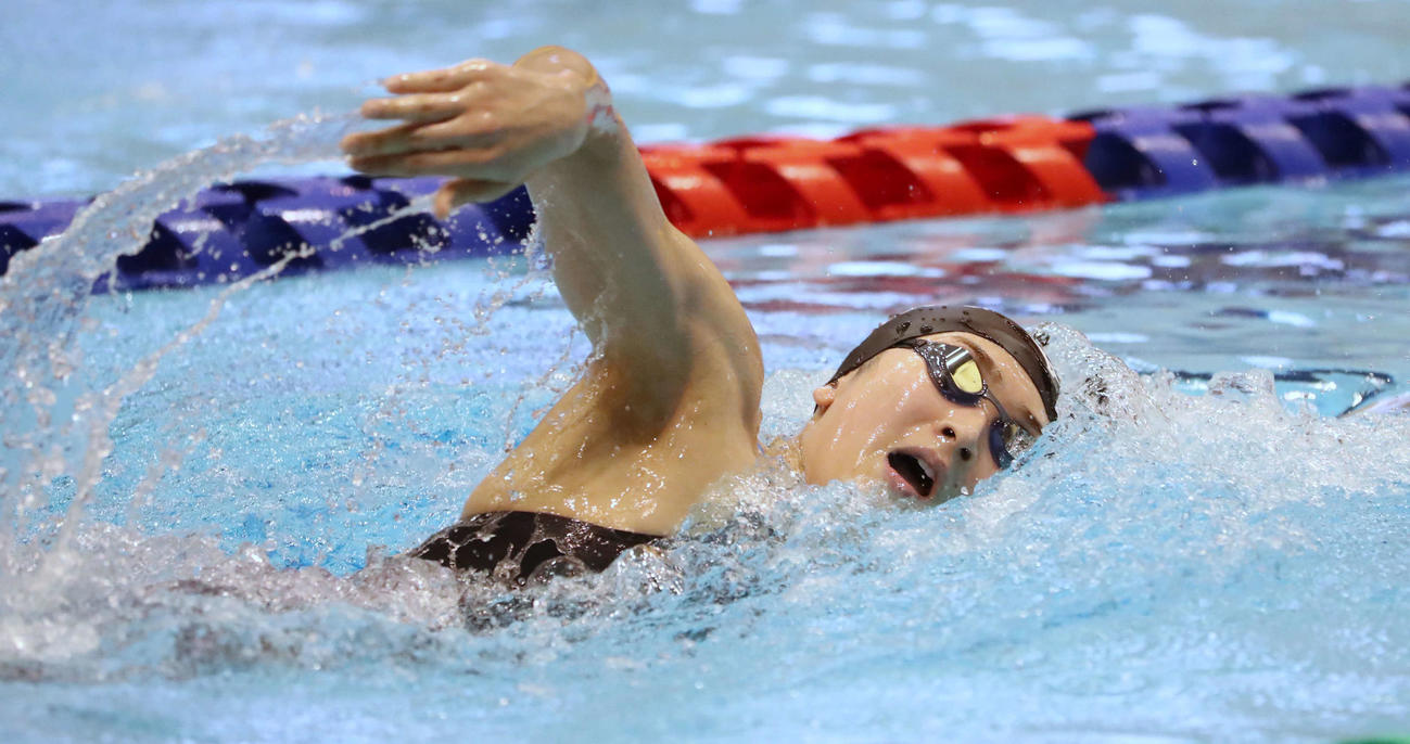 女子200メートル自由形予選に出場した池江璃花子（代表撮影）