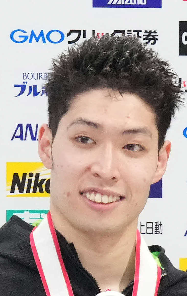 萩野公介（2021年4月8日撮影）