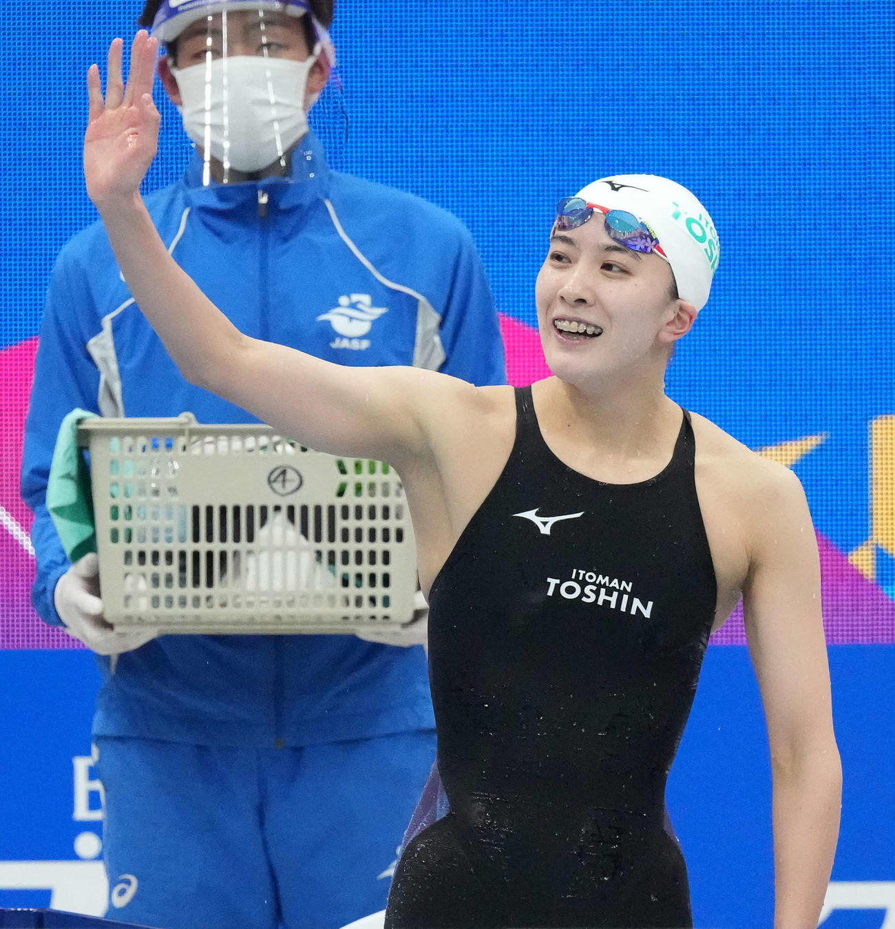 競泳大橋悠依（2021年4月6日撮影）