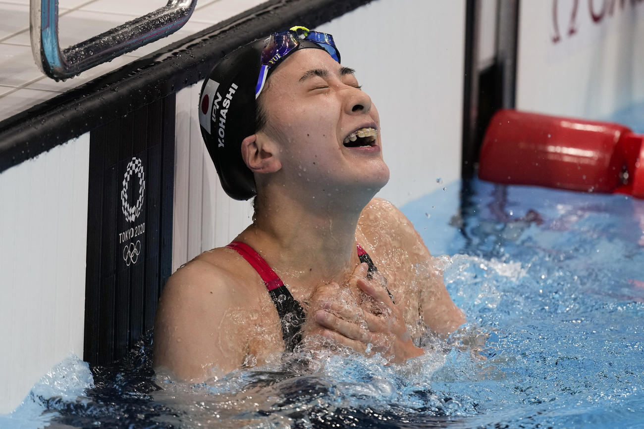 200メートル個人メドレーで優勝した大橋悠依（AP）