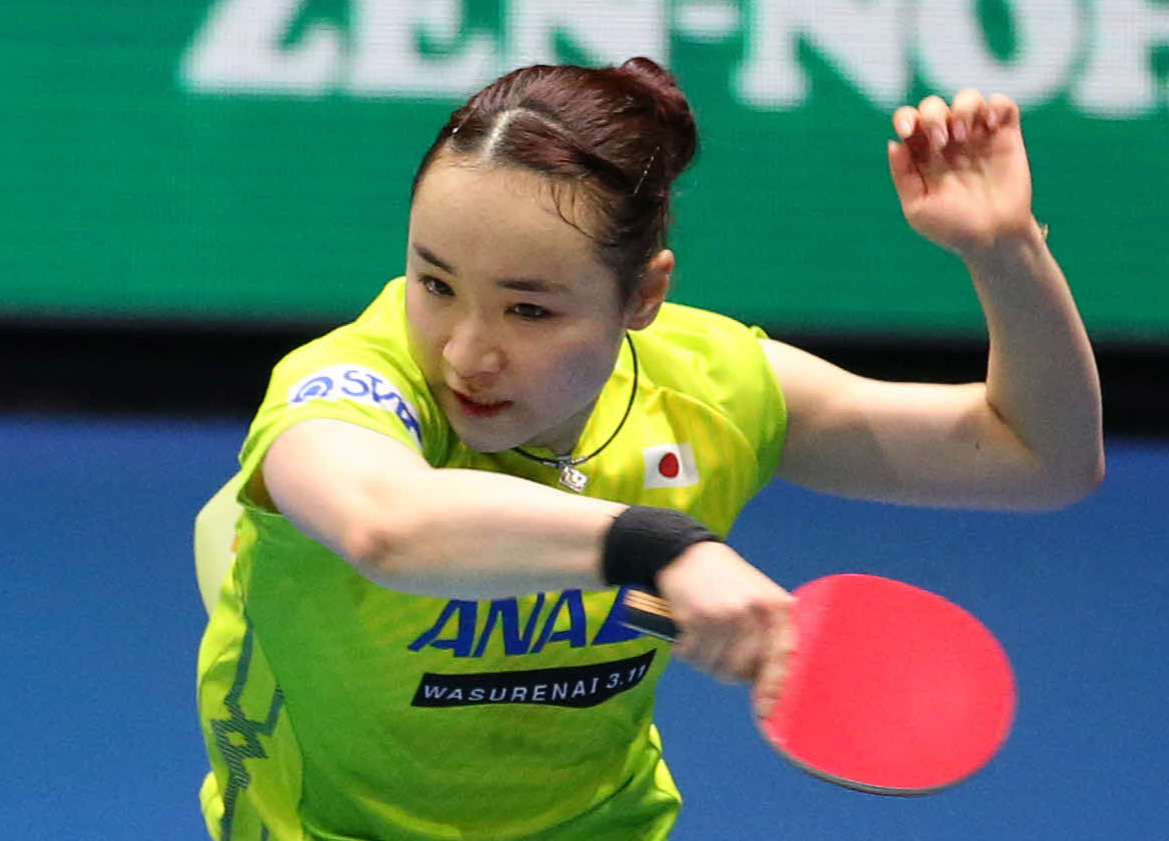 卓球女子東京五輪代表の伊藤美誠（19年11月10日撮影）