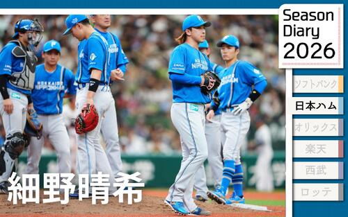 匿名即日発送　細野晴希　日本ハム　新品未使用 日本ハム細野晴希】登板の朝、エースから伝言「気負わずやれ」ノーノー