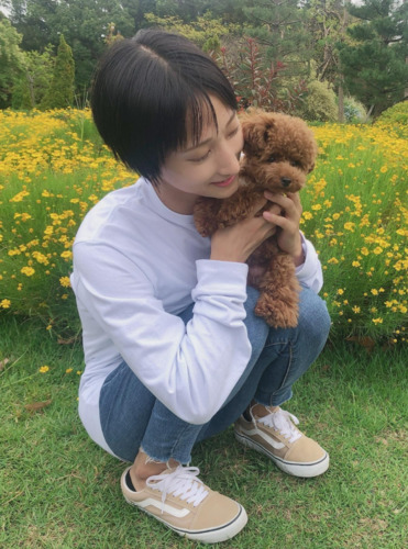 家では愛犬・愛凜（まりん）に癒やされる