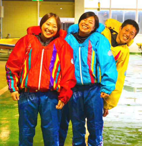 丸亀の同期3人。右から西岡顕心、山田理央、石丸小槙（本人提供）