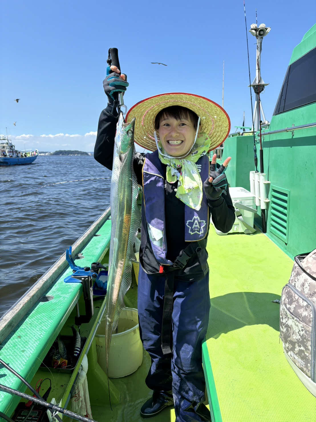 釣りを1つの趣味として満喫（本人提供）