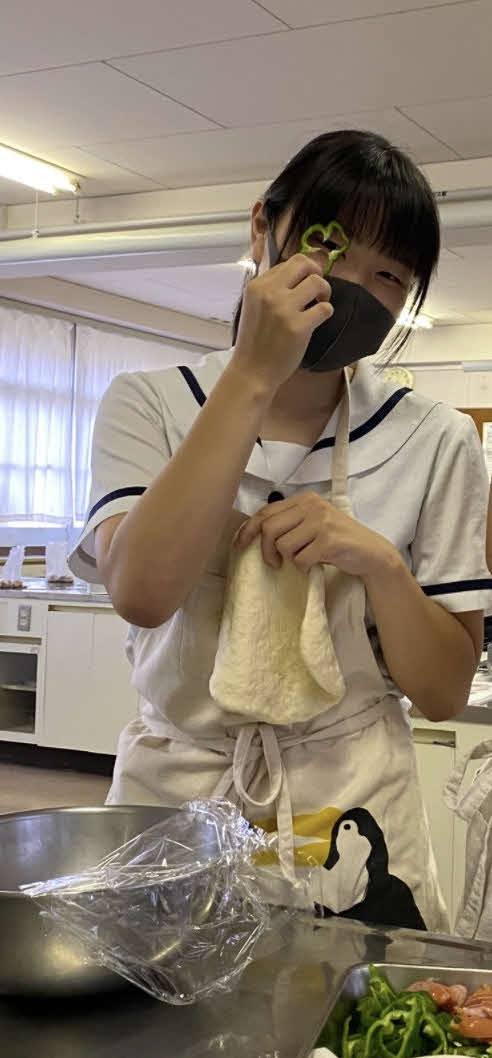 南彩寧はスポーツだけでなくクッキング部でお菓子なども作れる（本人提供）