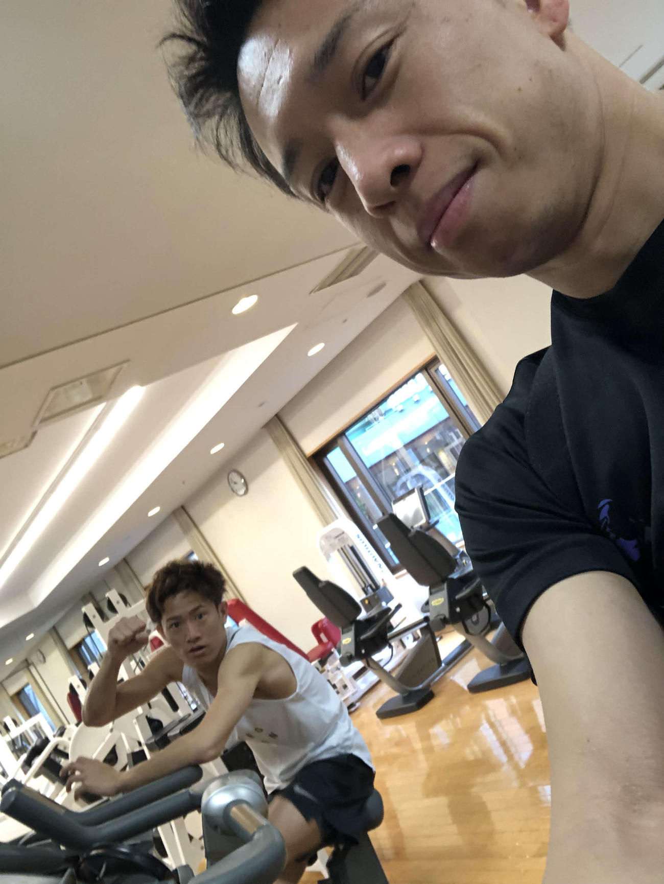 写っているのは!?　以前のトレーニング写真を見つけました。SG優勝おめでとう！！（毒島選手提供）