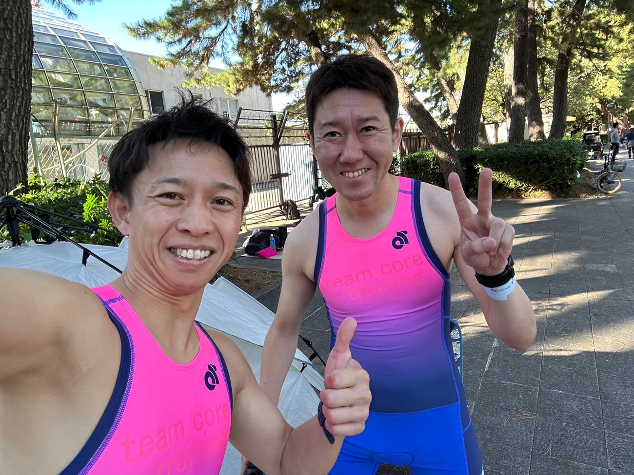 久々にトライアスロン大会に参加！　萬正嗣さんと頑張りました